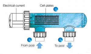 Cận cảnh chi tiết sản phẩm máy điện phân muối hồ bơi Waterco 2512634 30gr/hr – LCD