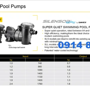 may bom super quiet swimming pool pump