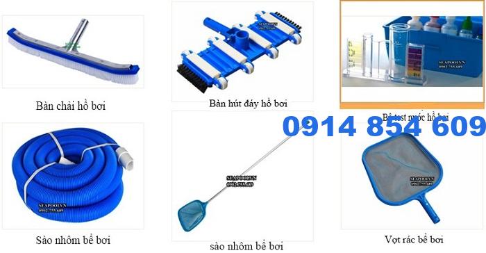 Đa dạng các thiết bị bể bơi cần thiết cho hồ bơi