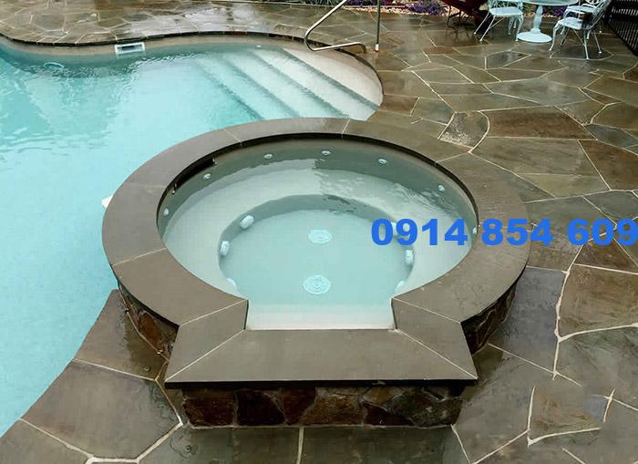 Bể bơi kết hợp bồn sục Jacuzzi