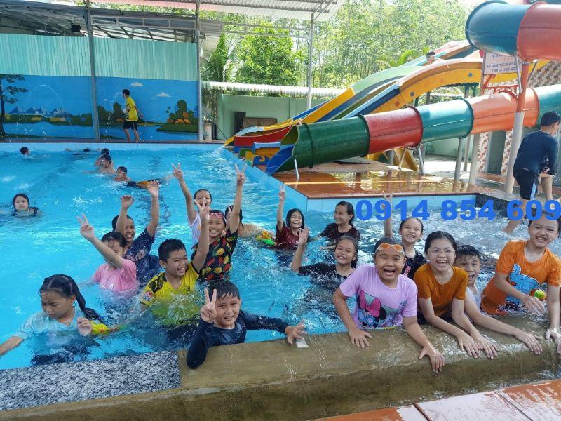 Hồ bơi trẻ em được Khương Thịnh Pool thiết kế siêu độc đáo