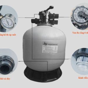 Bình lọc cát bể bơi Emaux V900
