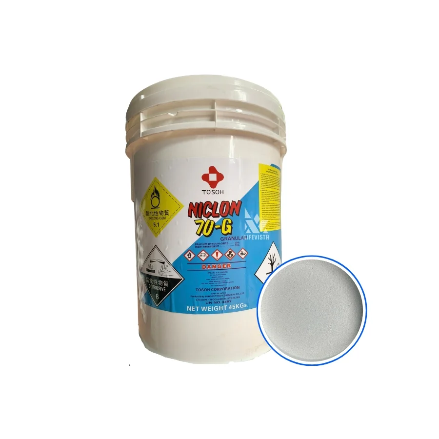Hóa chất khử trùng nước hồ bơi Niclon Clorine Nhật 70G
