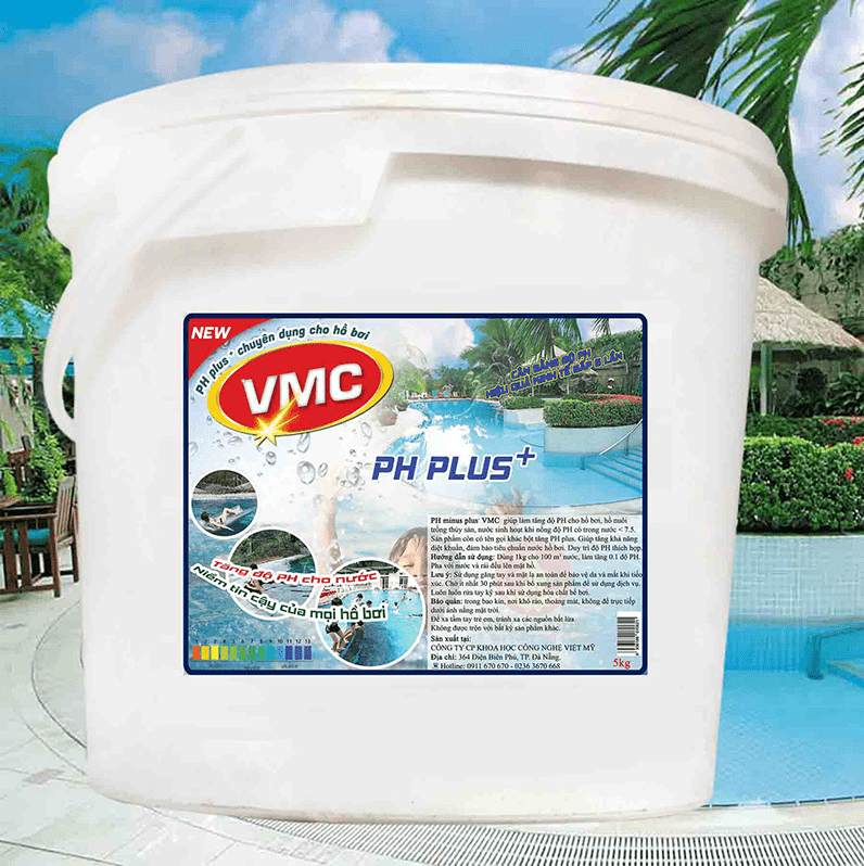 Hóa chất tăng pH bể bơi