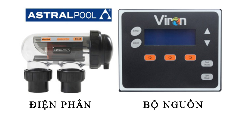 Máy điện phân muối bể bơi Astralpool V25