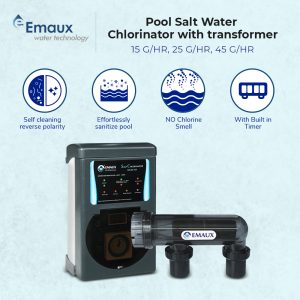 Máy điện phân muối bể bơi Emaux