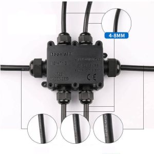 Hộp Nối Cáp Chống Nước Ngoài Trời 6 đầu IP68