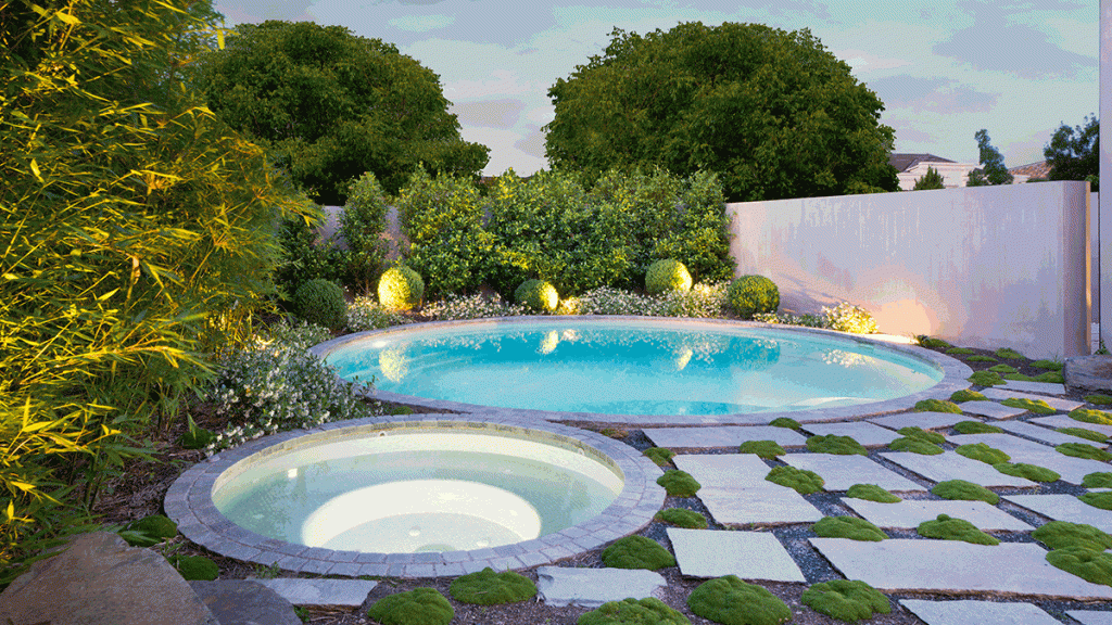 Cách sử dụng hình tròn trong thiết kế bể bơi