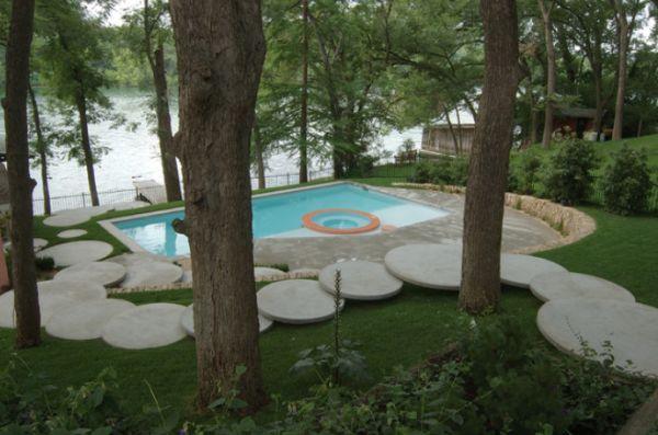 Cách sử dụng hình tròn trong thiết kế bể bơi