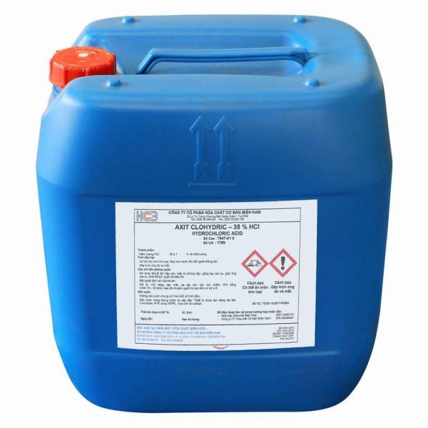 Xử lý nước hồ bơi bằng axit HCL
