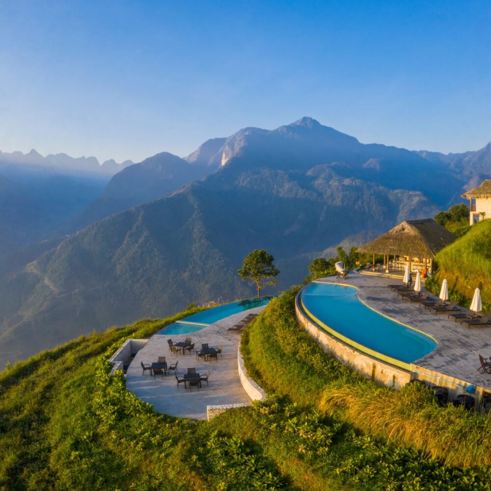 Bể bơi vô cực Topas-Ecolodge ở Sapa