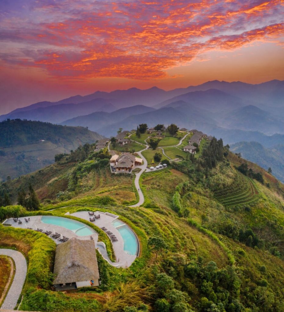 Bể bơi vô cực Topas-Ecolodge ở Sapa